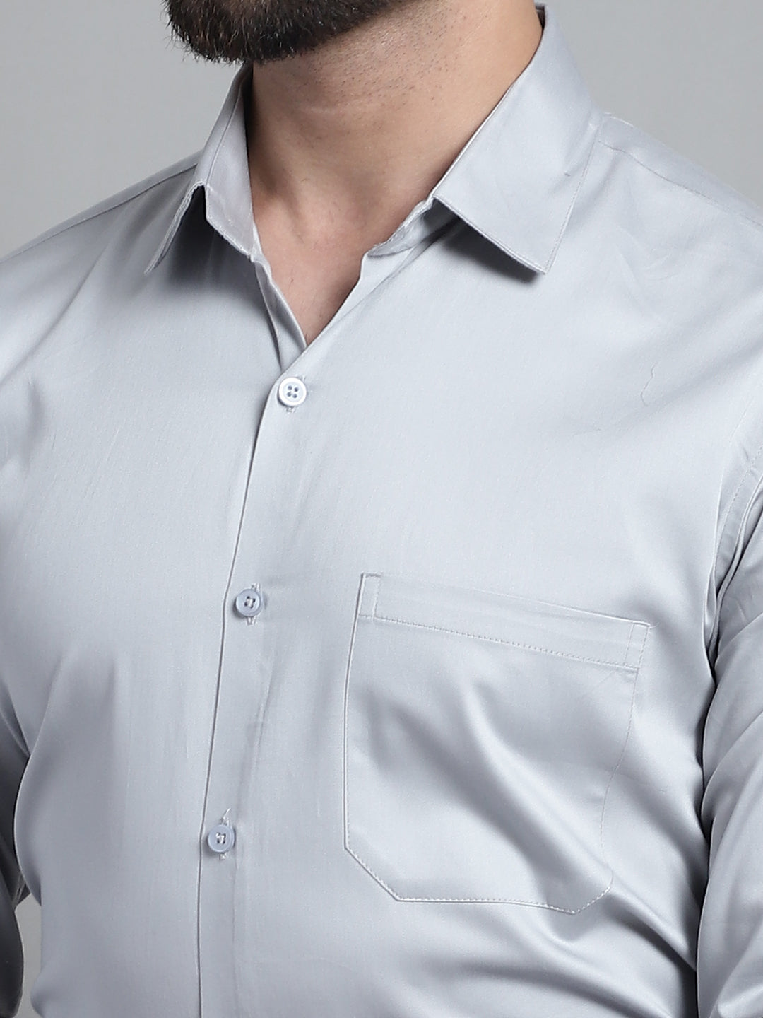 Men's Cotton Solid Formal Shirt - Taantav