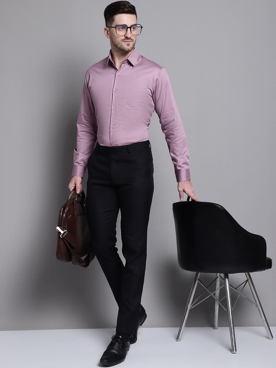 Men's Cotton Solid Formal Shirt - Taantav