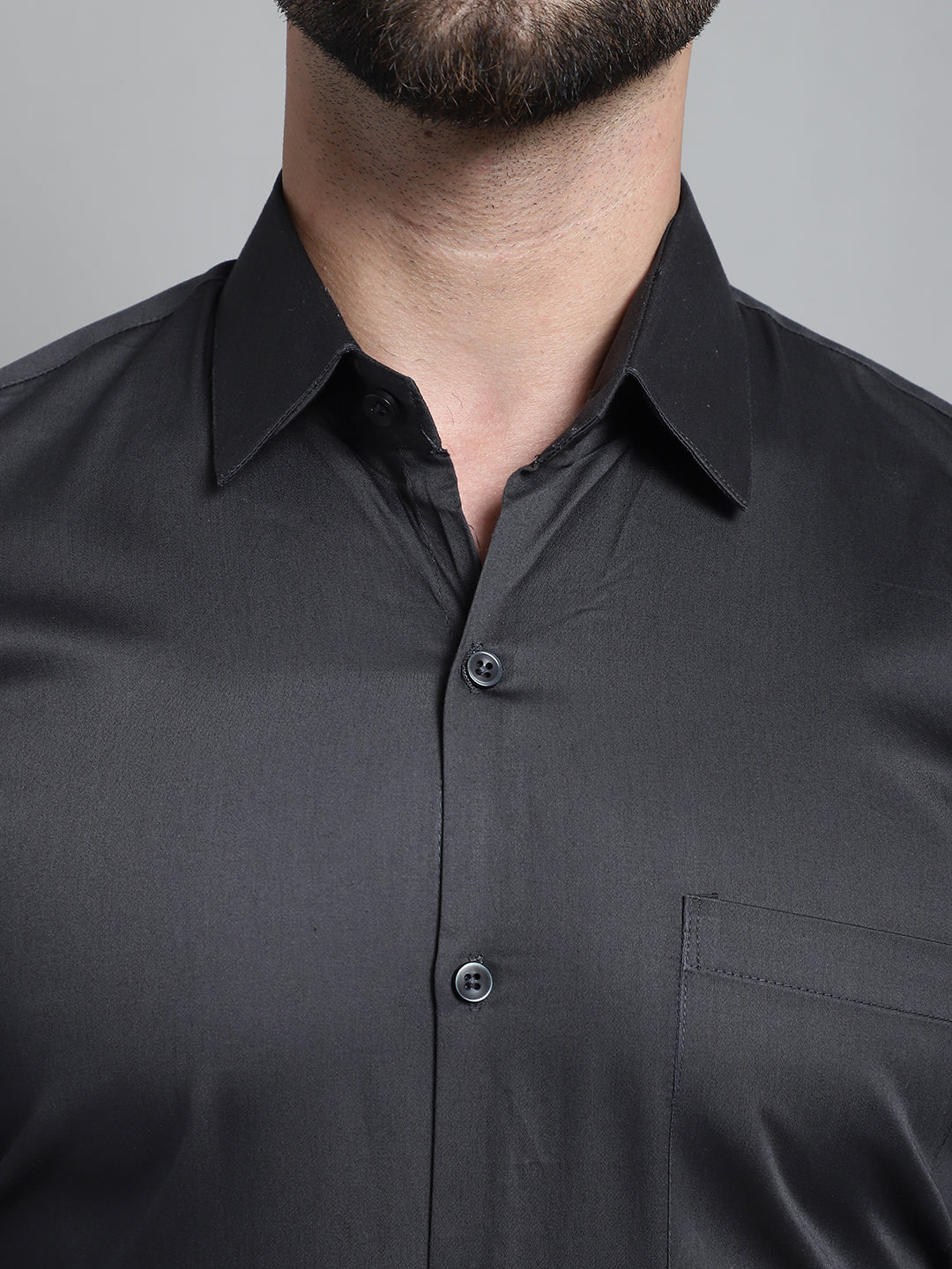 Men's Cotton Solid Formal Shirt - Taantav