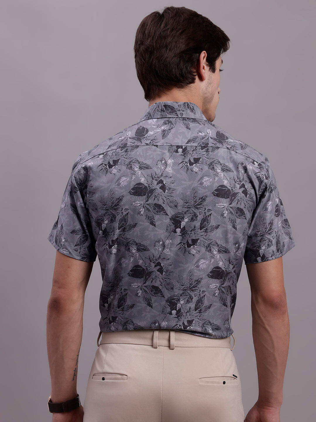 Men's Floral Printed Formal Shirt - Taantav