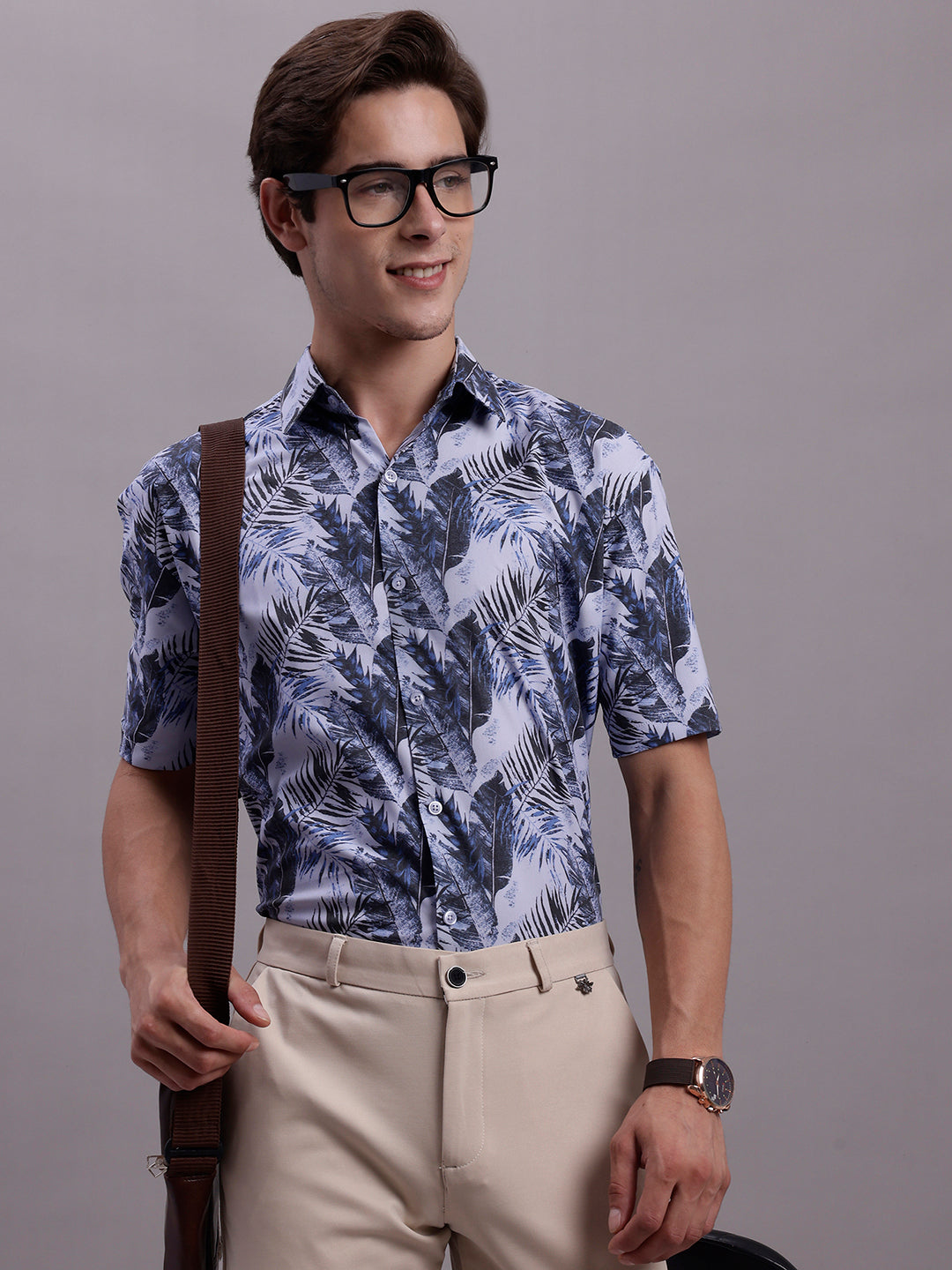 Men's Floral Printed Formal Shirt - Taantav