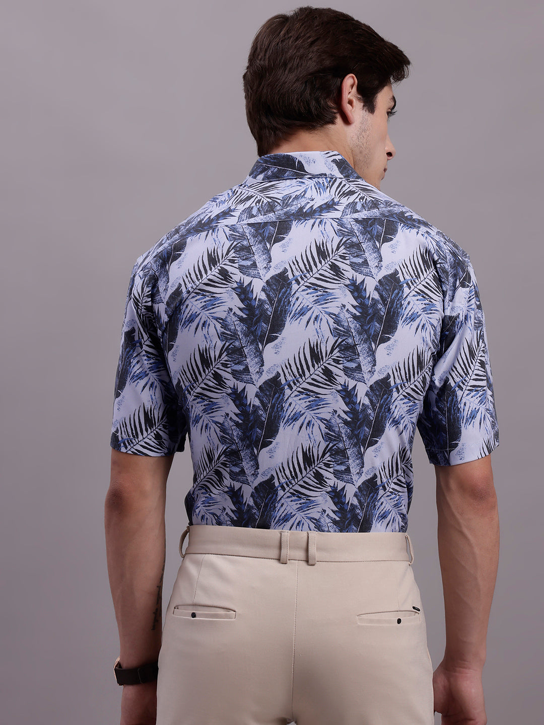 Men's Floral Printed Formal Shirt - Taantav