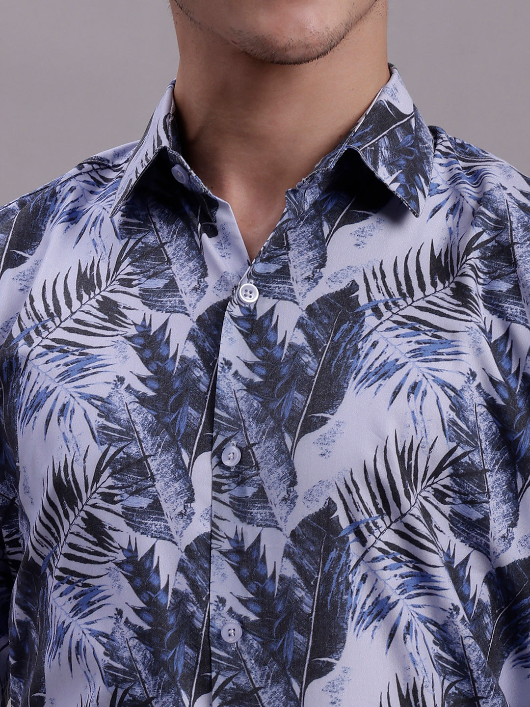 Men's Floral Printed Formal Shirt - Taantav