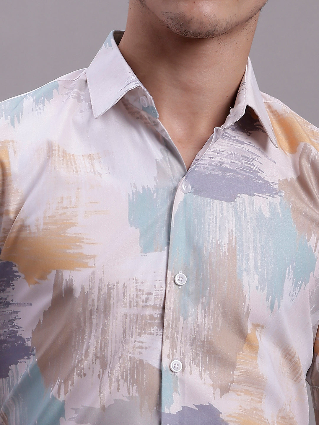 Men's Printed Formal Shirt - Taantav