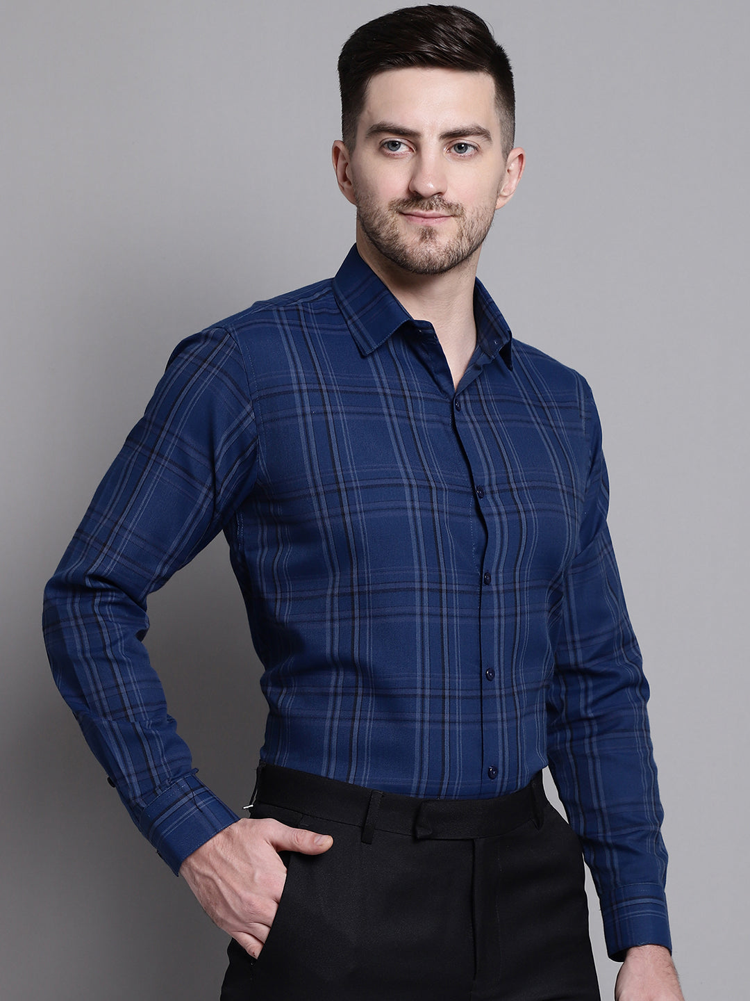 Men's Classic Checks Formal Shirt - Taantav