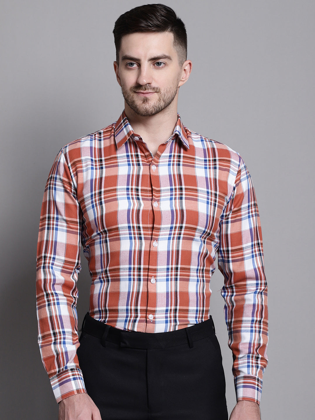 Men's Classic Checks Formal Shirt - Taantav