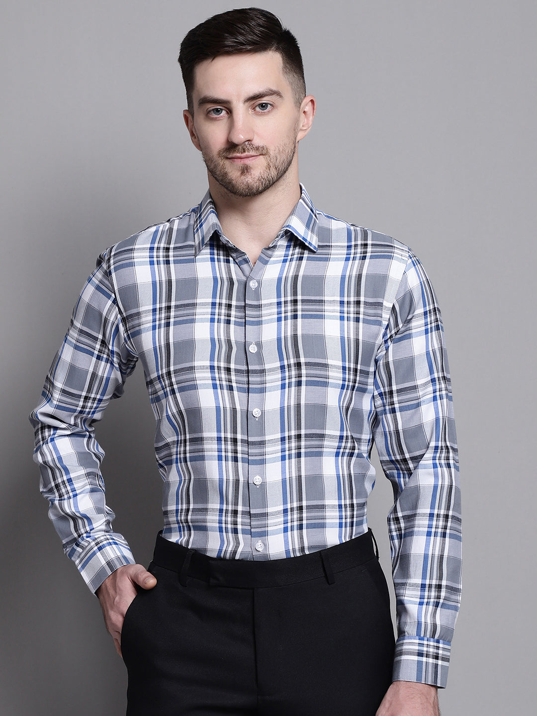 Men's Classic Checks Formal Shirt - Taantav