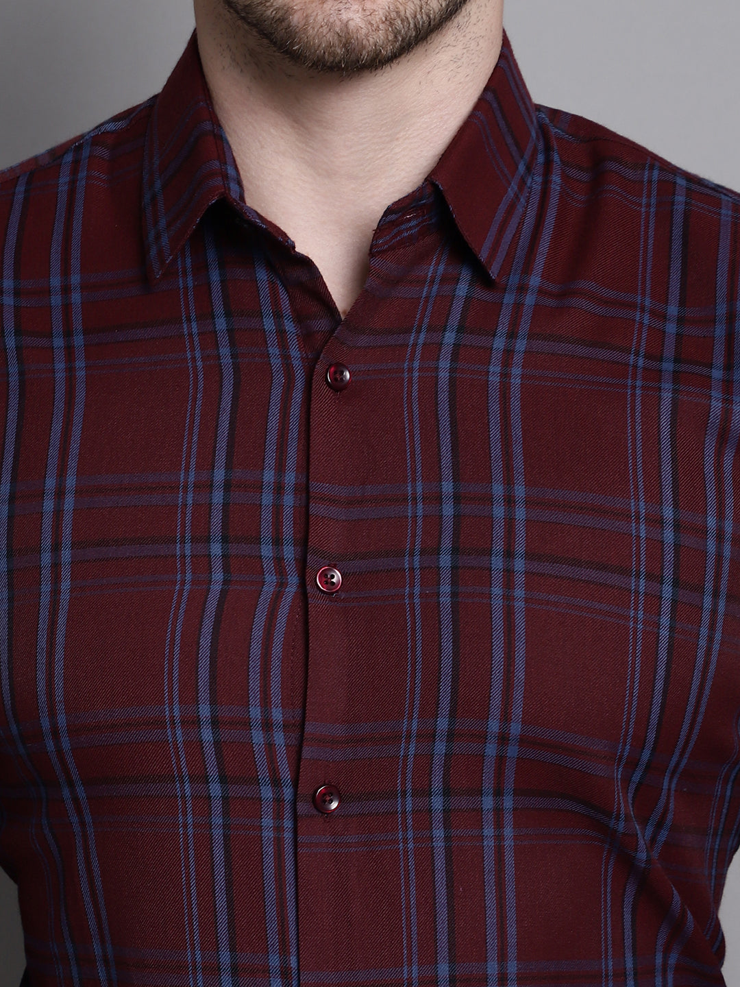 Men's Classic Checks Formal Shirt - Taantav