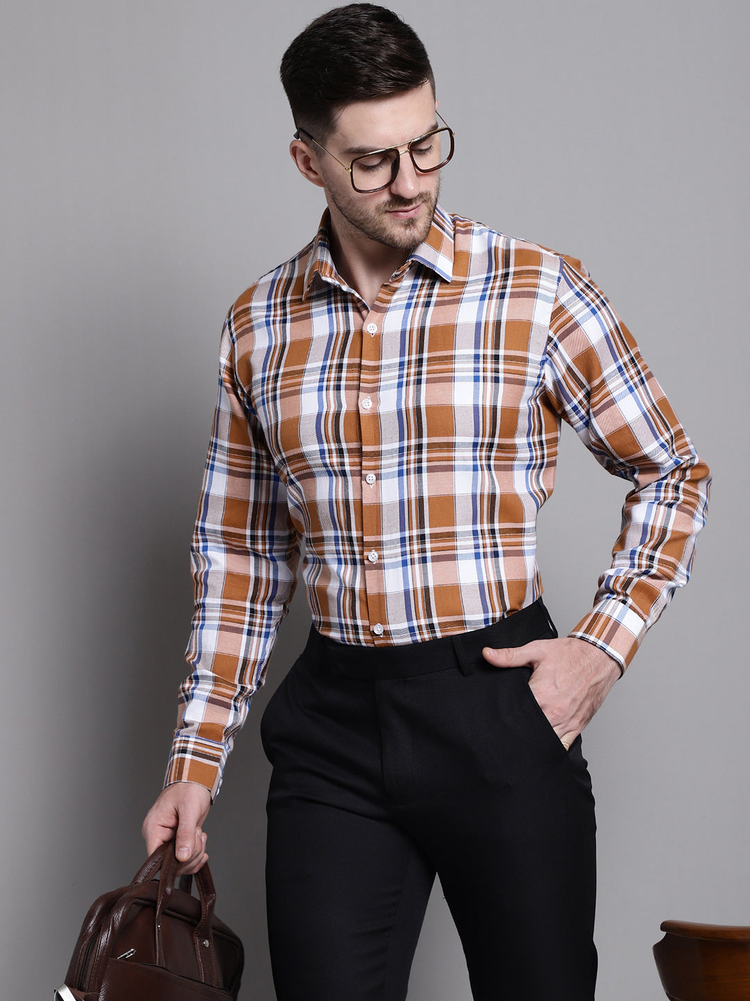 Men's Classic Checks Formal Shirt - Taantav