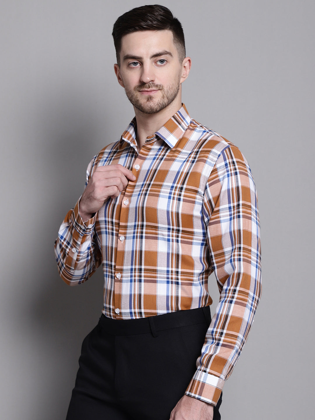 Men's Classic Checks Formal Shirt - Taantav