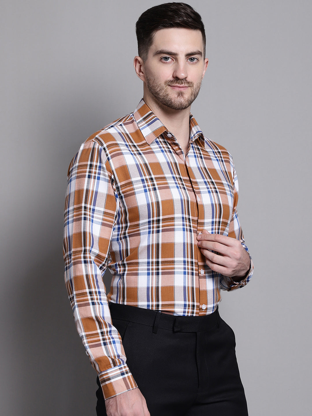 Men's Classic Checks Formal Shirt - Taantav