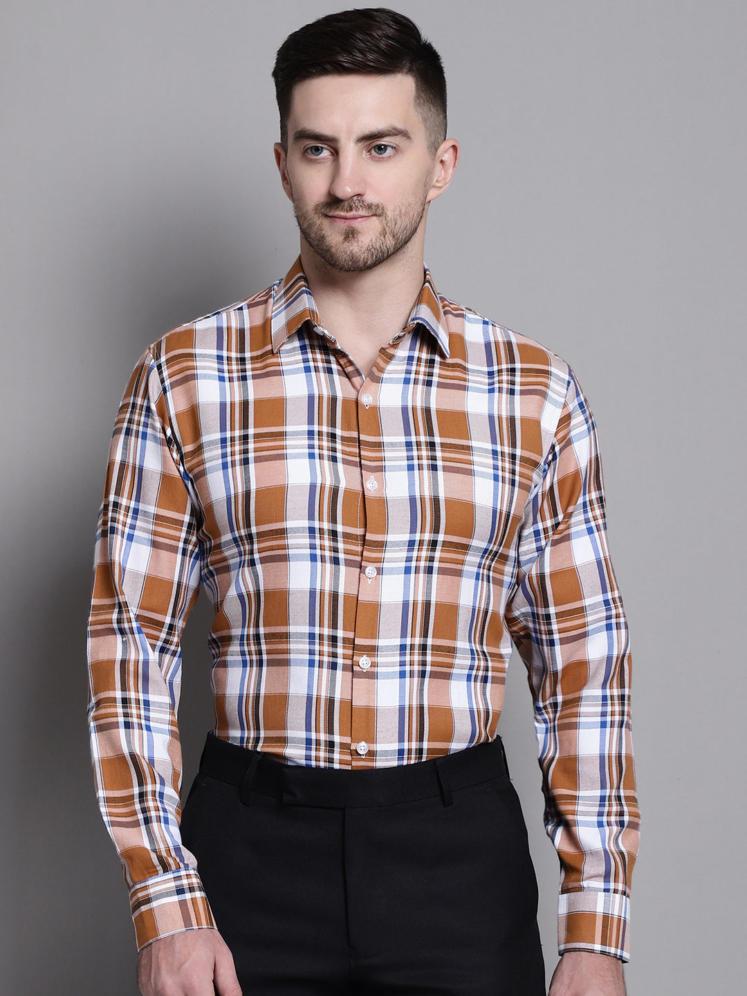 Men's Classic Checks Formal Shirt - Taantav