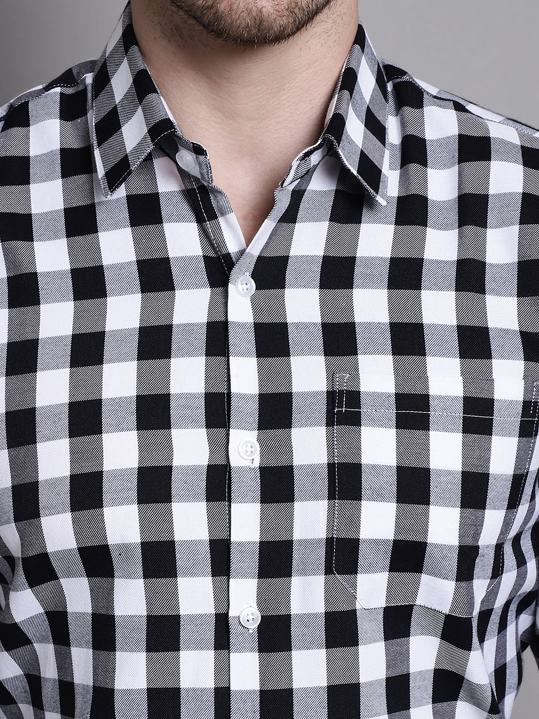 Men's Buffalo Check Formal Shirt - Taantav