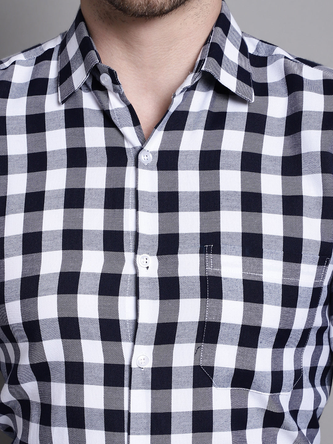 Men's Buffalo Check Formal Shirt - Taantav