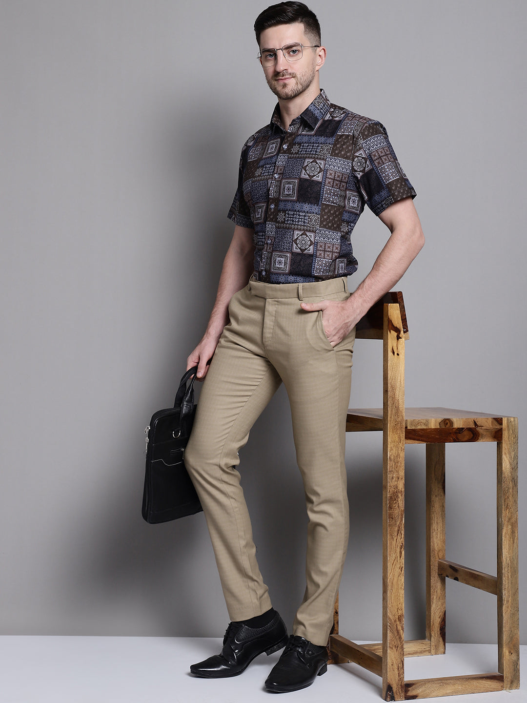 Men's Printed Formal Shirt - Taantav