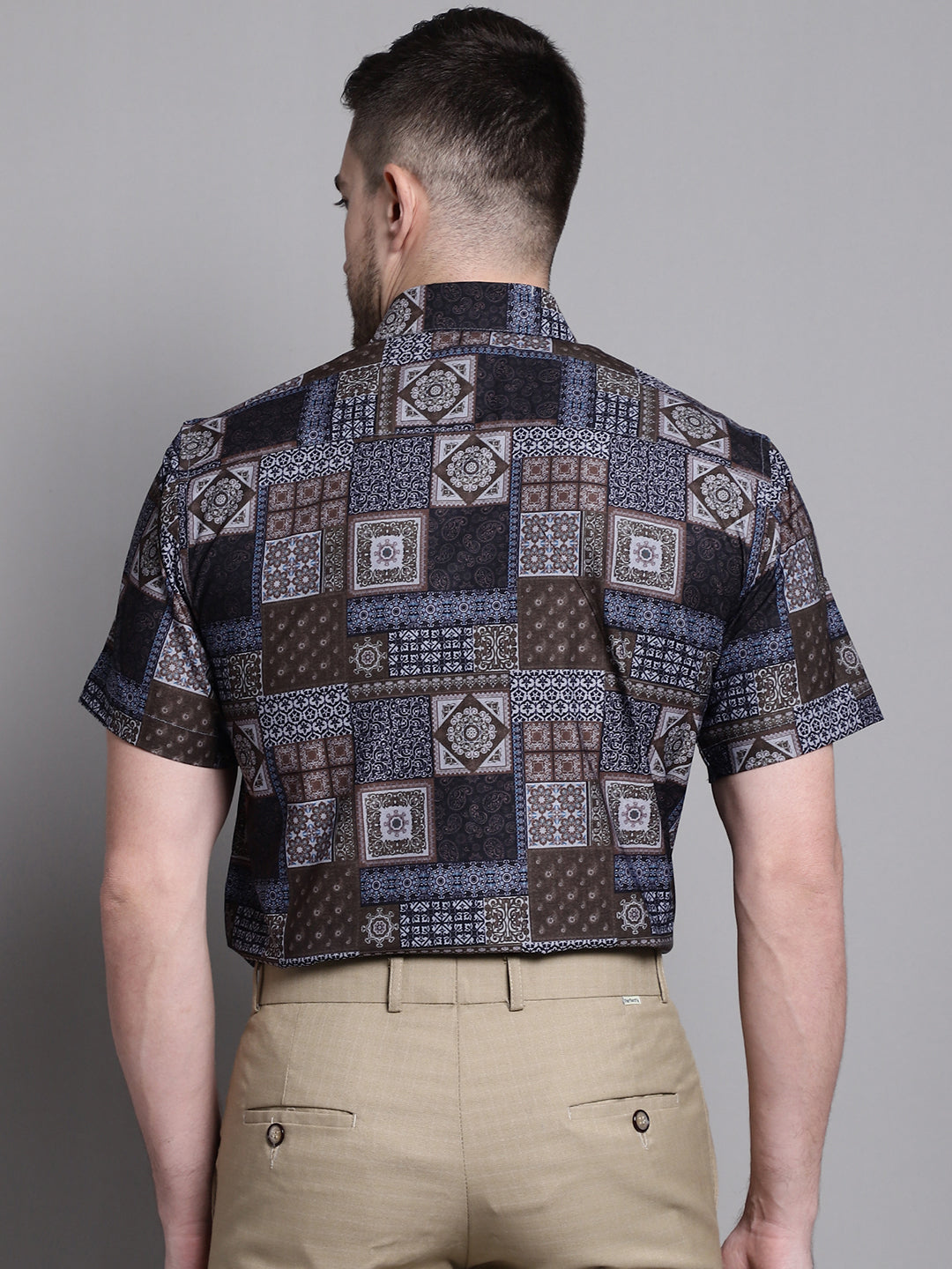 Men's Printed Formal Shirt - Taantav