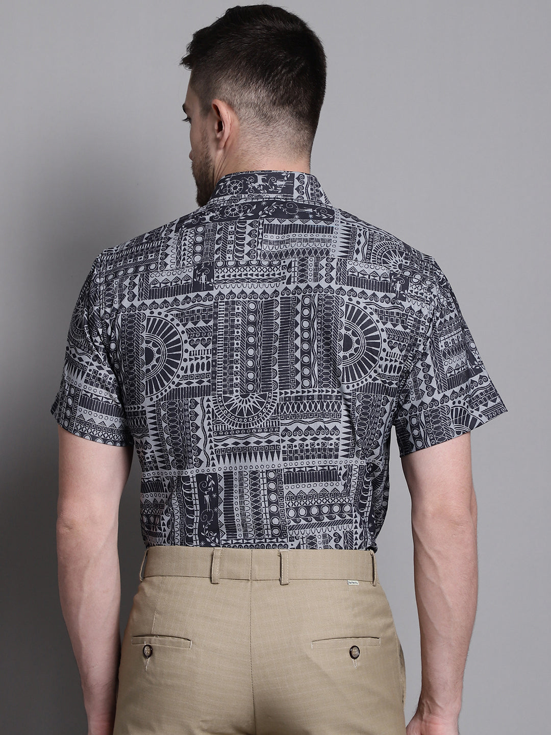 Men's Printed Formal Shirt - Taantav