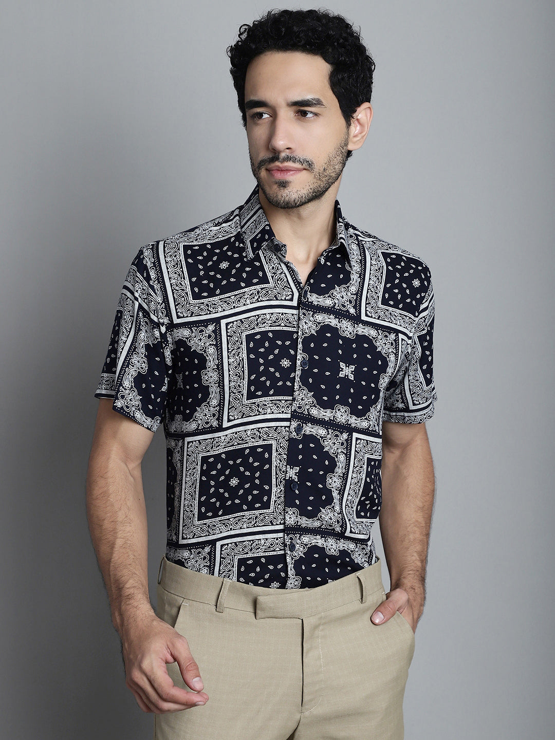 Men's Paisley Printed Formal Shirts - Taantav