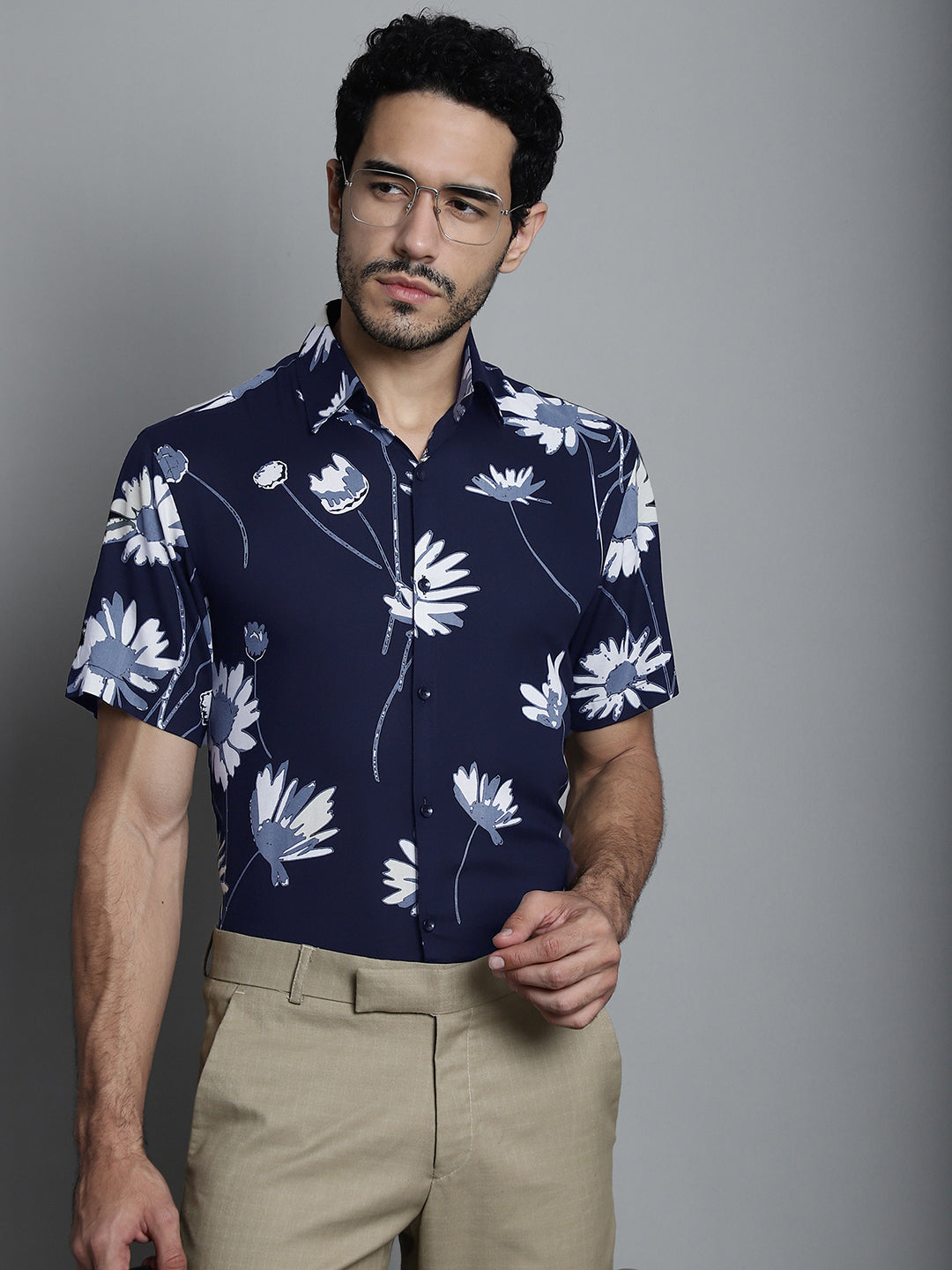 Men's Floral Printed Formal Shirts - Taantav