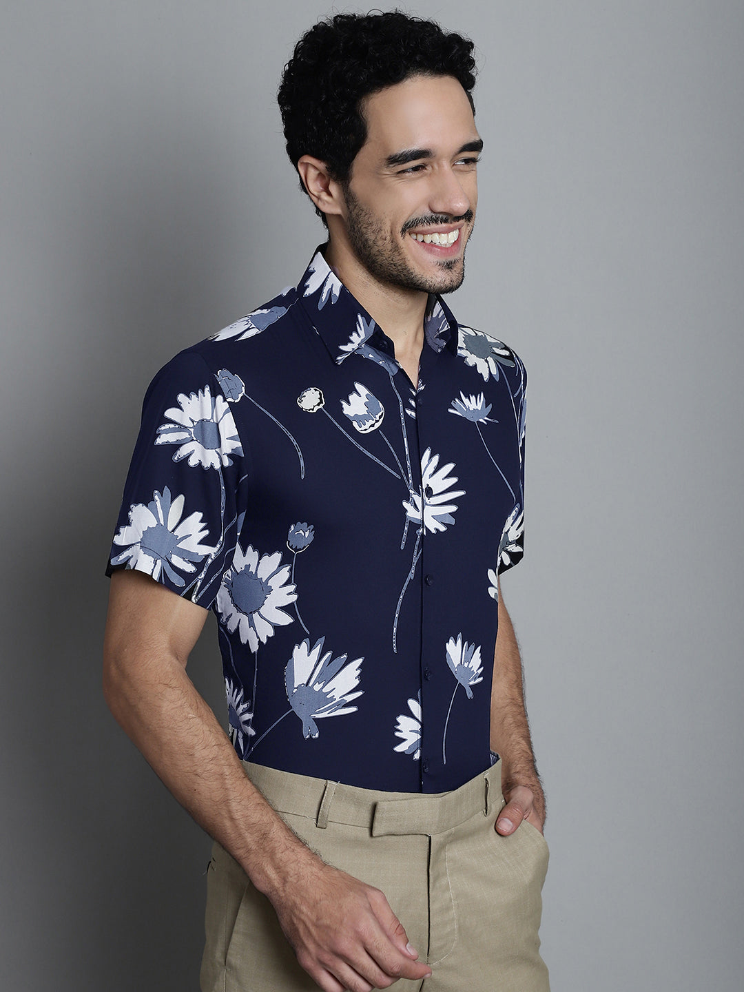 Men's Floral Printed Formal Shirts - Taantav