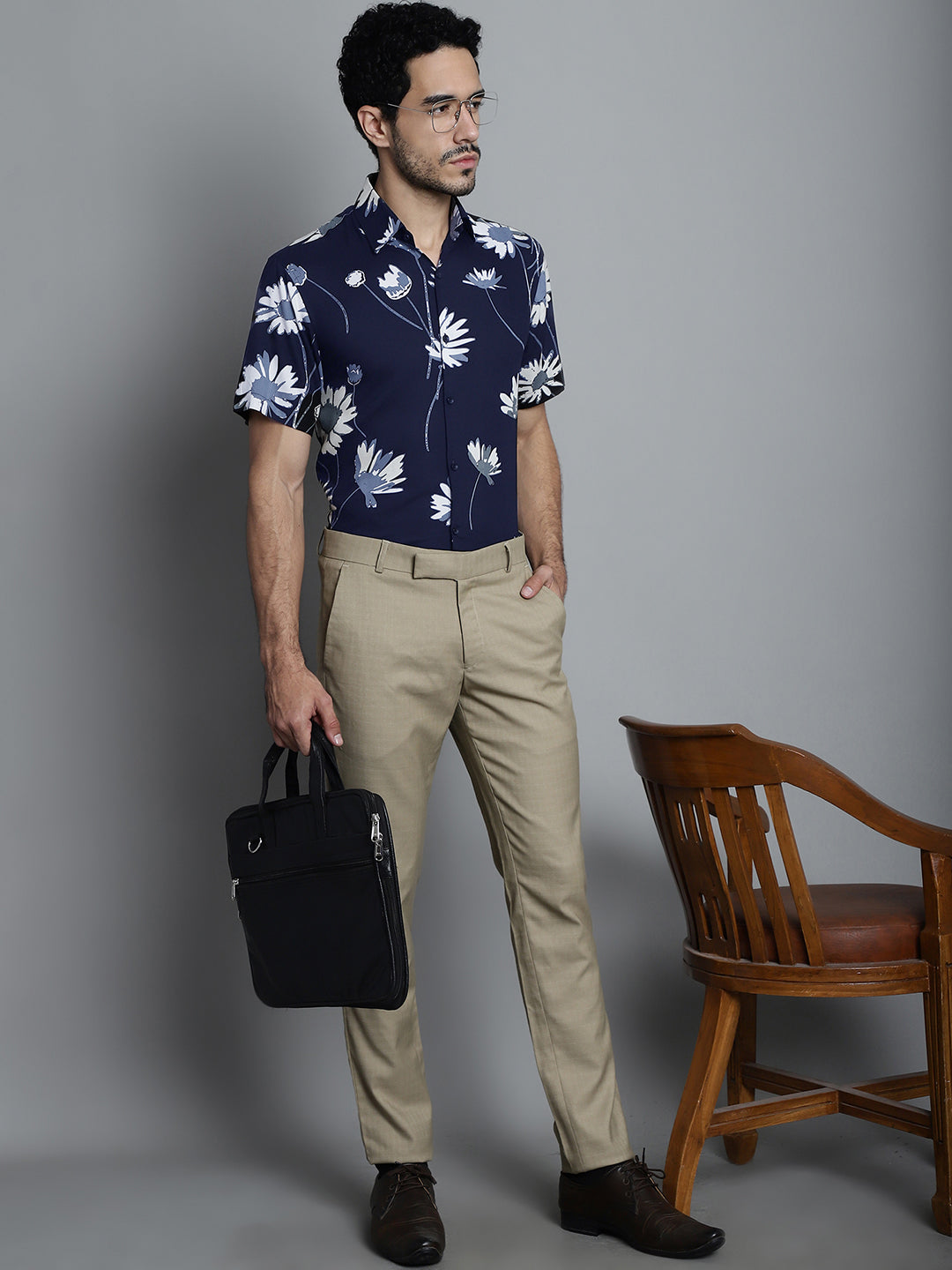 Men's Floral Printed Formal Shirts - Taantav