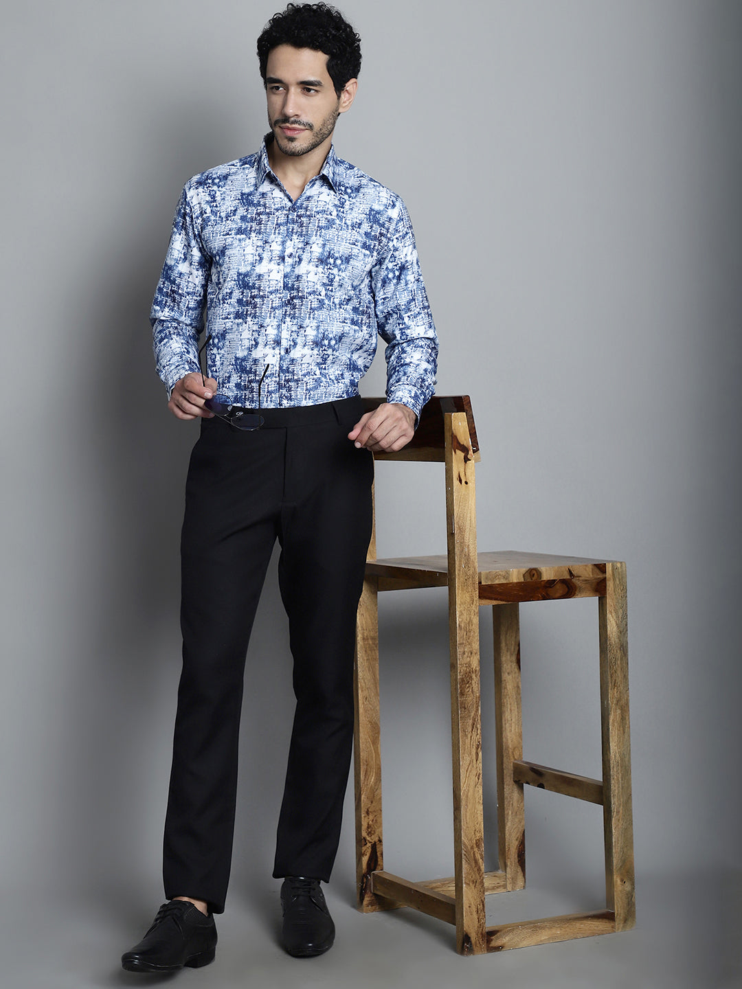 Men's Geometric Printed Formal Shirts - Taantav