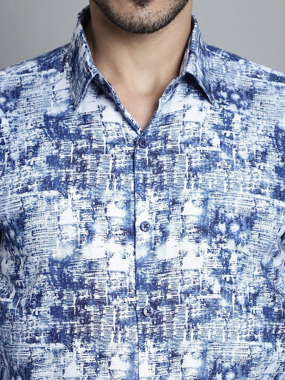 Men's Geometric Printed Formal Shirts - Taantav