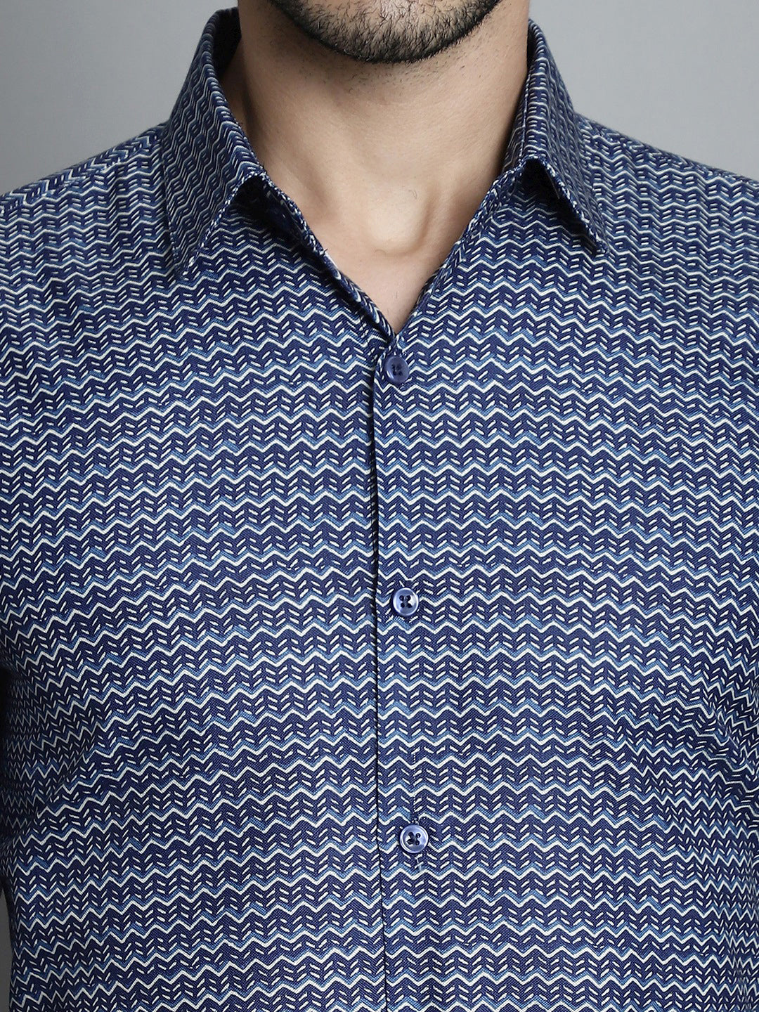 Men's Geometric Printed Formal Shirts - Taantav