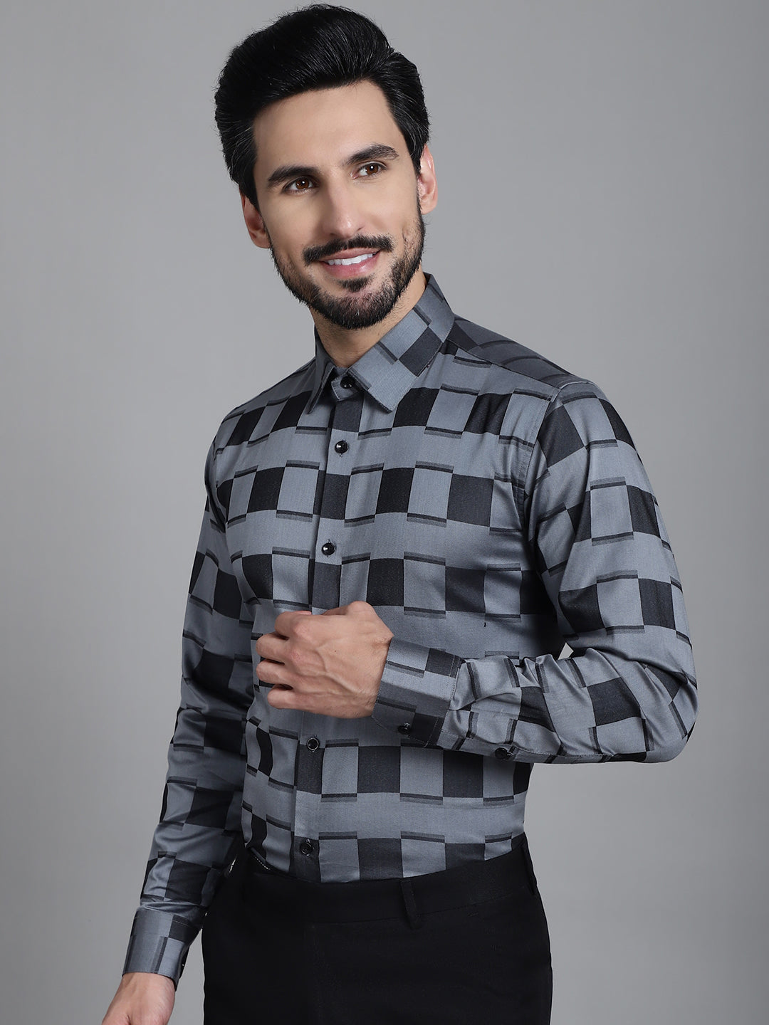 Men's Printed Formal Shirt - Taantav