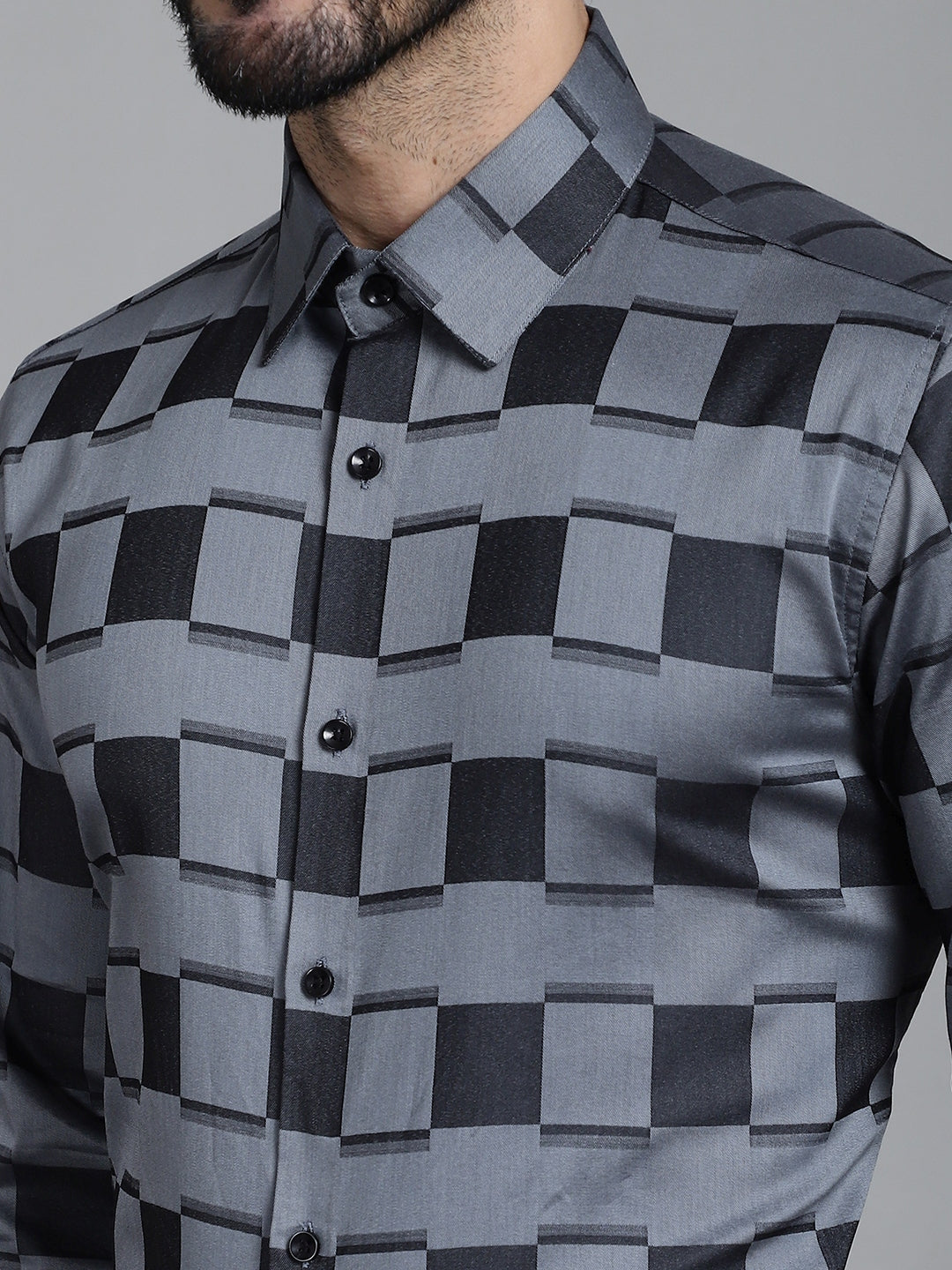 Men's Printed Formal Shirt - Taantav