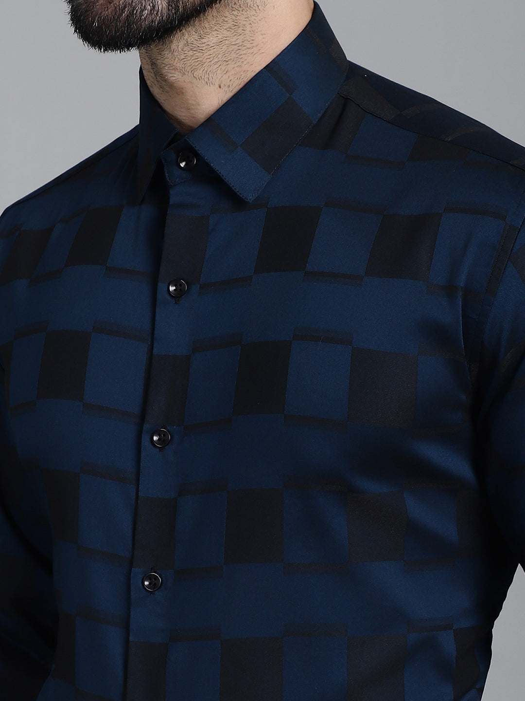 Men's Printed Formal Shirt - Taantav