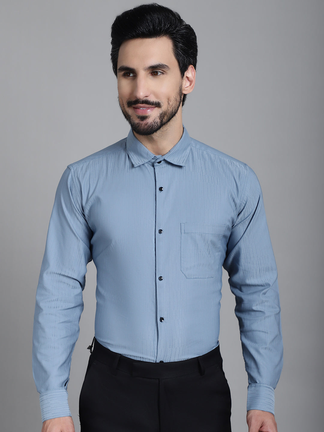 Men's Woven Design Formal Shirt - Taantav