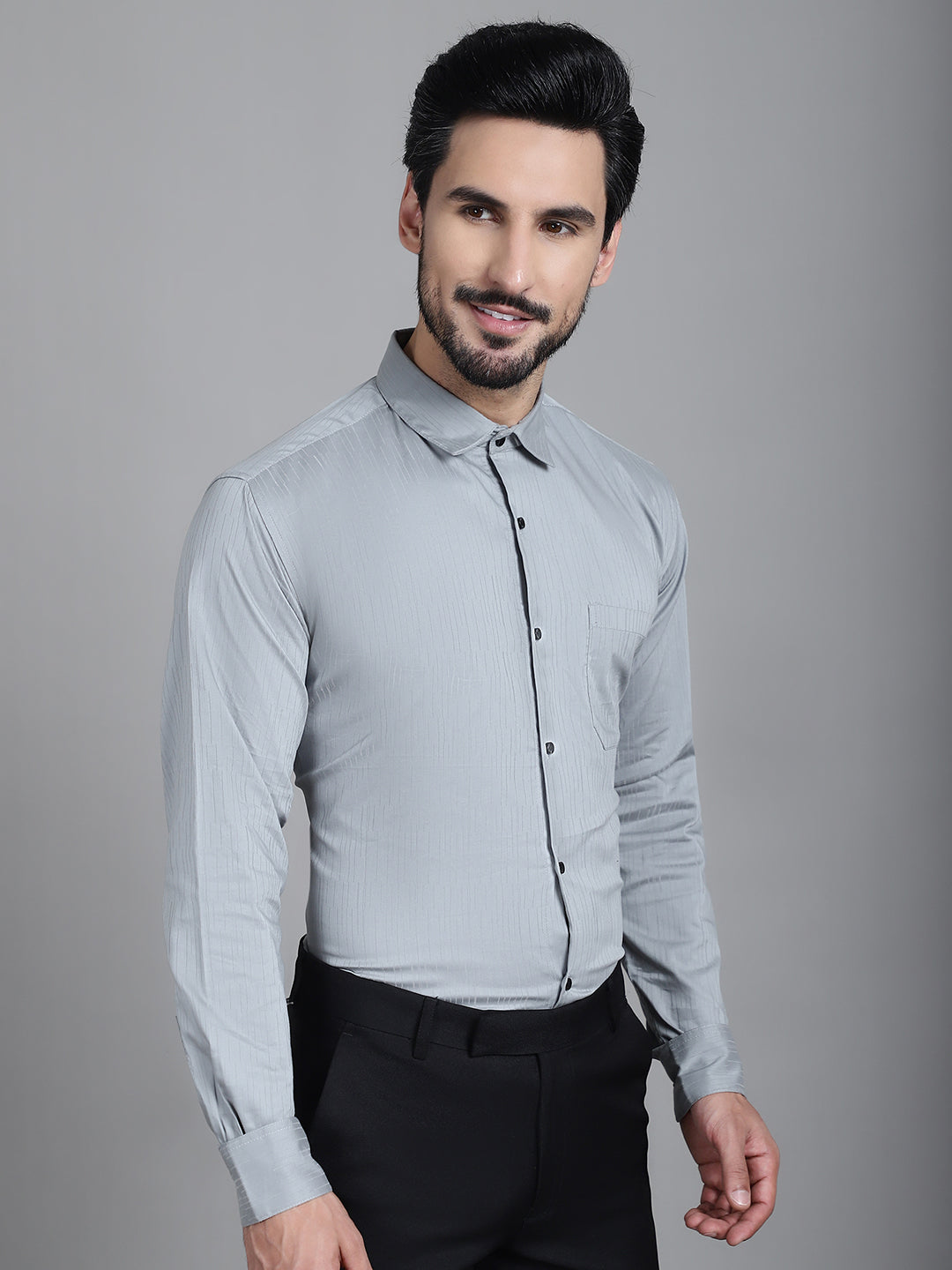 Men's Woven Design Formal Shirt - Taantav