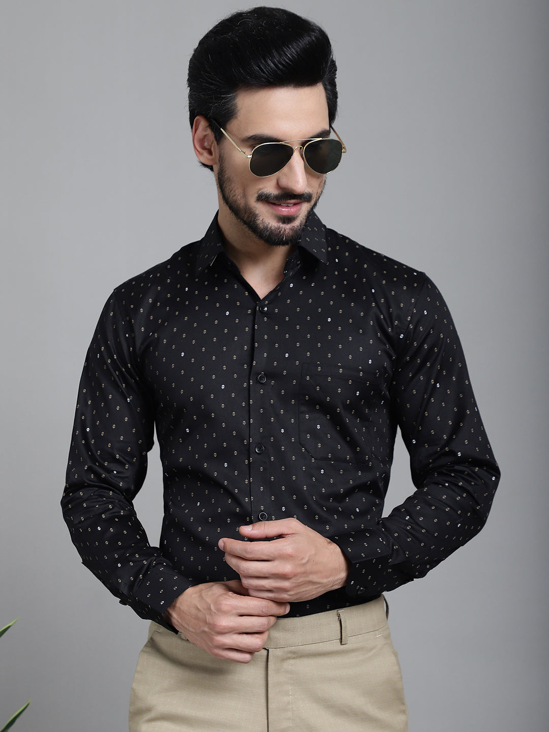 Men's Printed Formal Shirt - Taantav