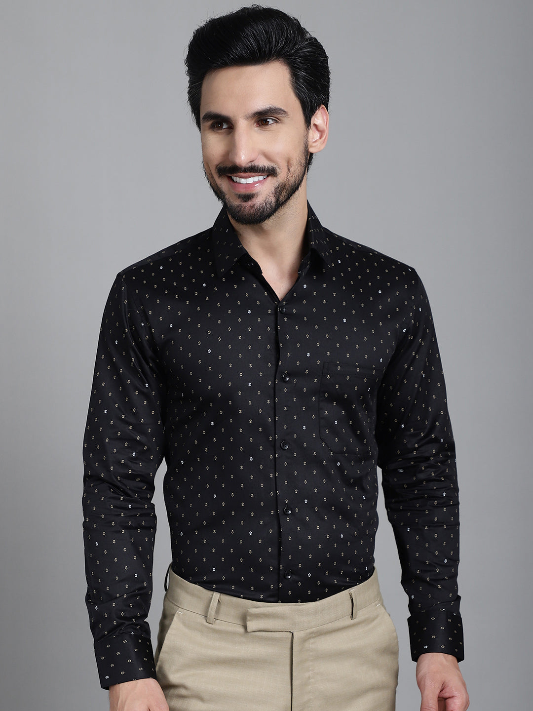 Men's Printed Formal Shirt - Taantav