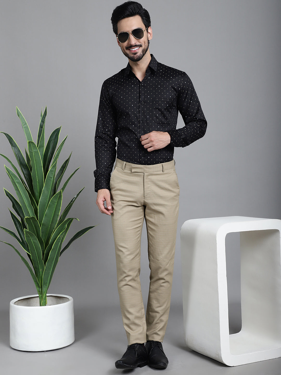 Men's Printed Formal Shirt - Taantav