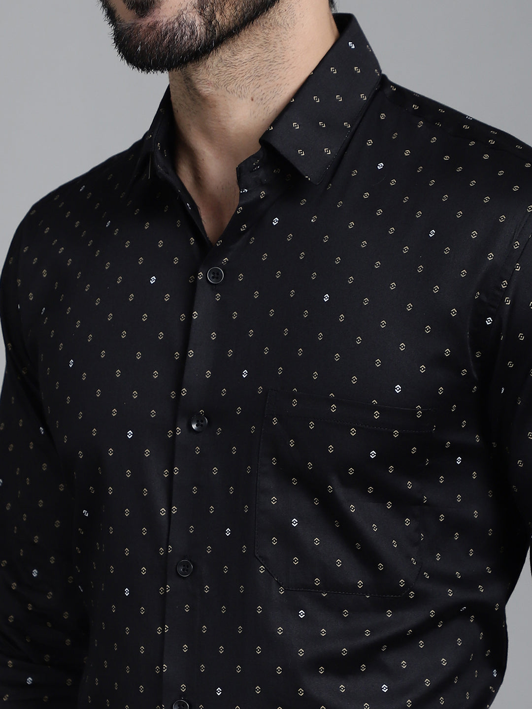 Men's Printed Formal Shirt - Taantav