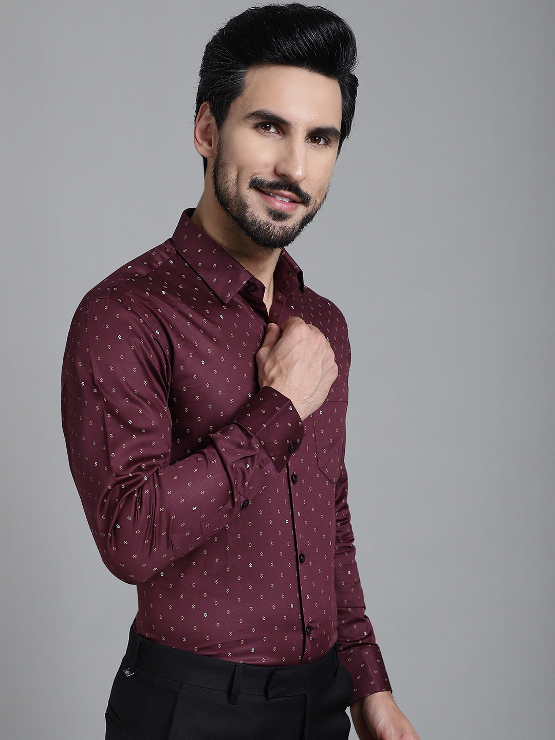 Men's Printed Formal Shirt - Taantav