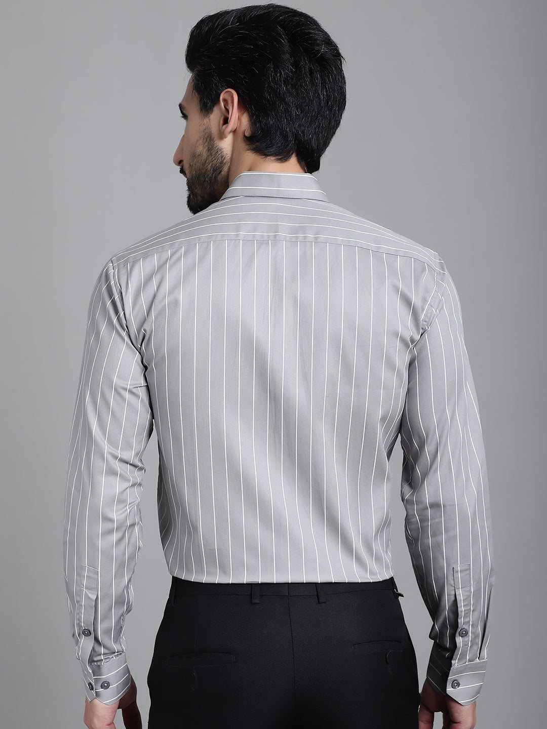 Men's Striped Formal Shirt - Taantav