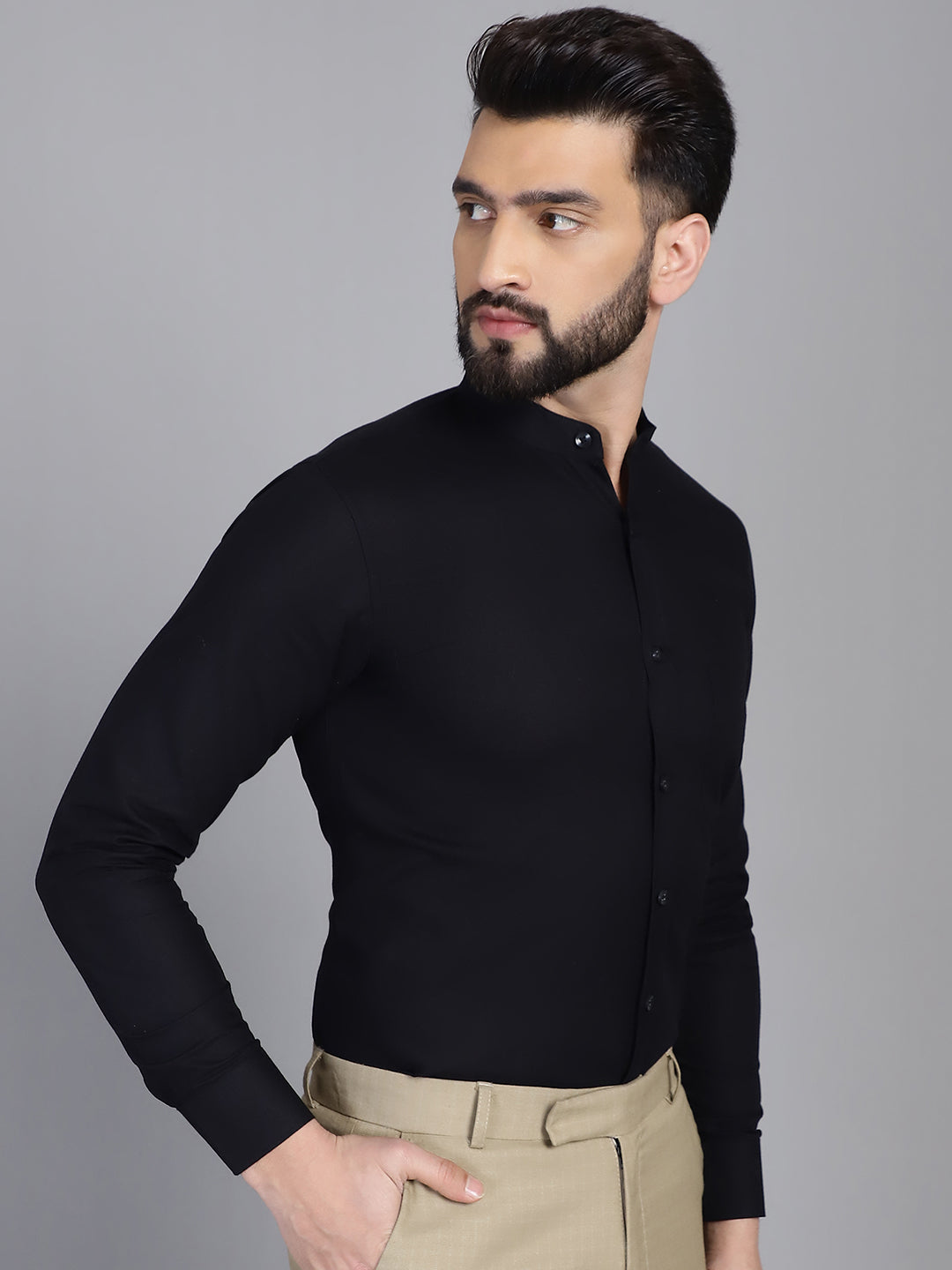 Men's Cotton Solid Formal Shirt for - Taantav