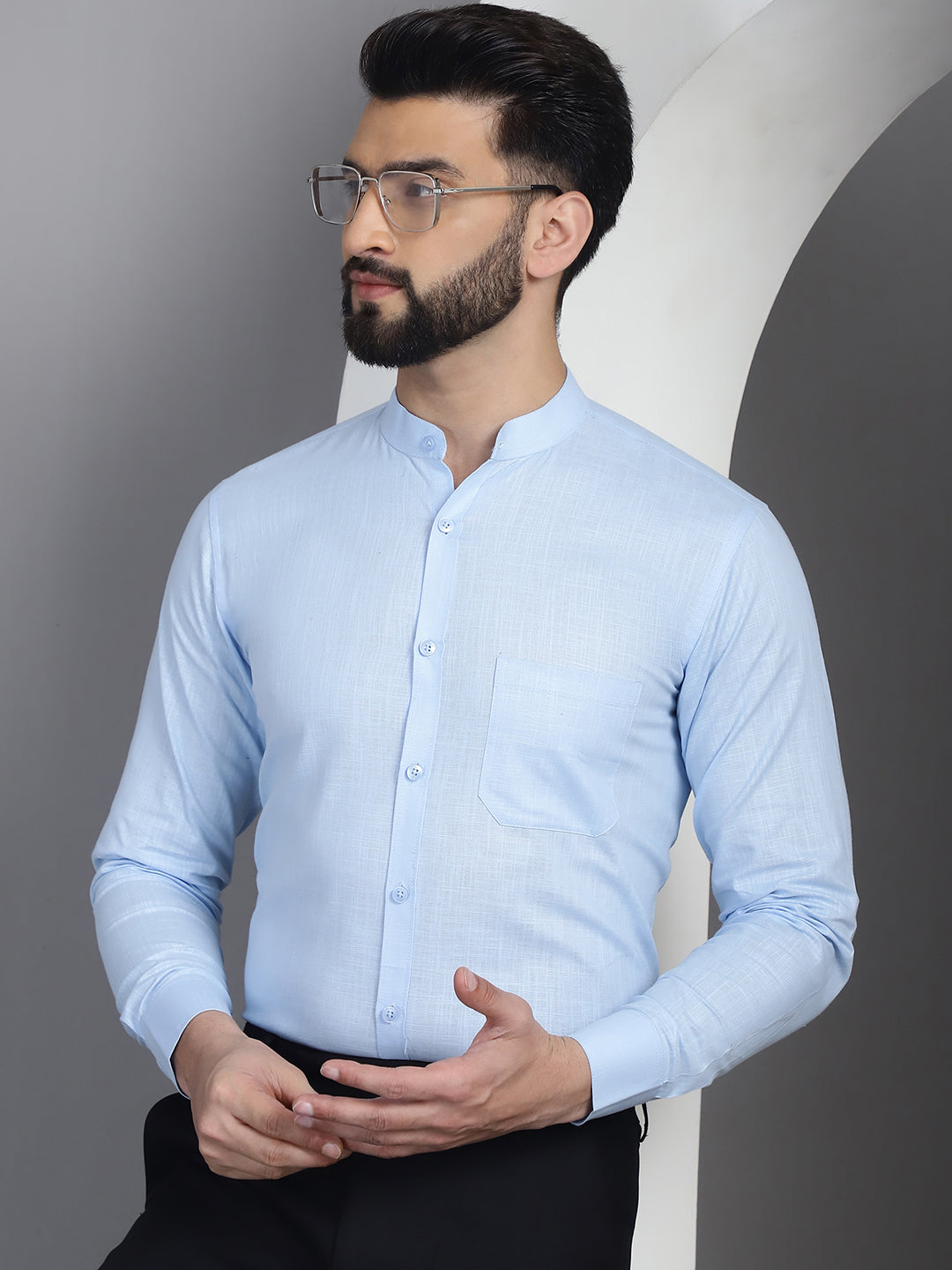 Men's Cotton Solid Formal Shirt for - Taantav