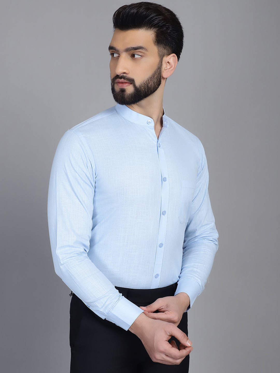 Men's Cotton Solid Formal Shirt for - Taantav