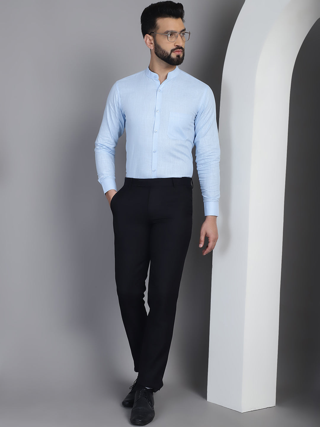 Men's Cotton Solid Formal Shirt for - Taantav