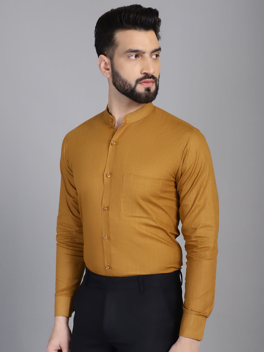 Men's Cotton Solid Formal Shirt for - Taantav