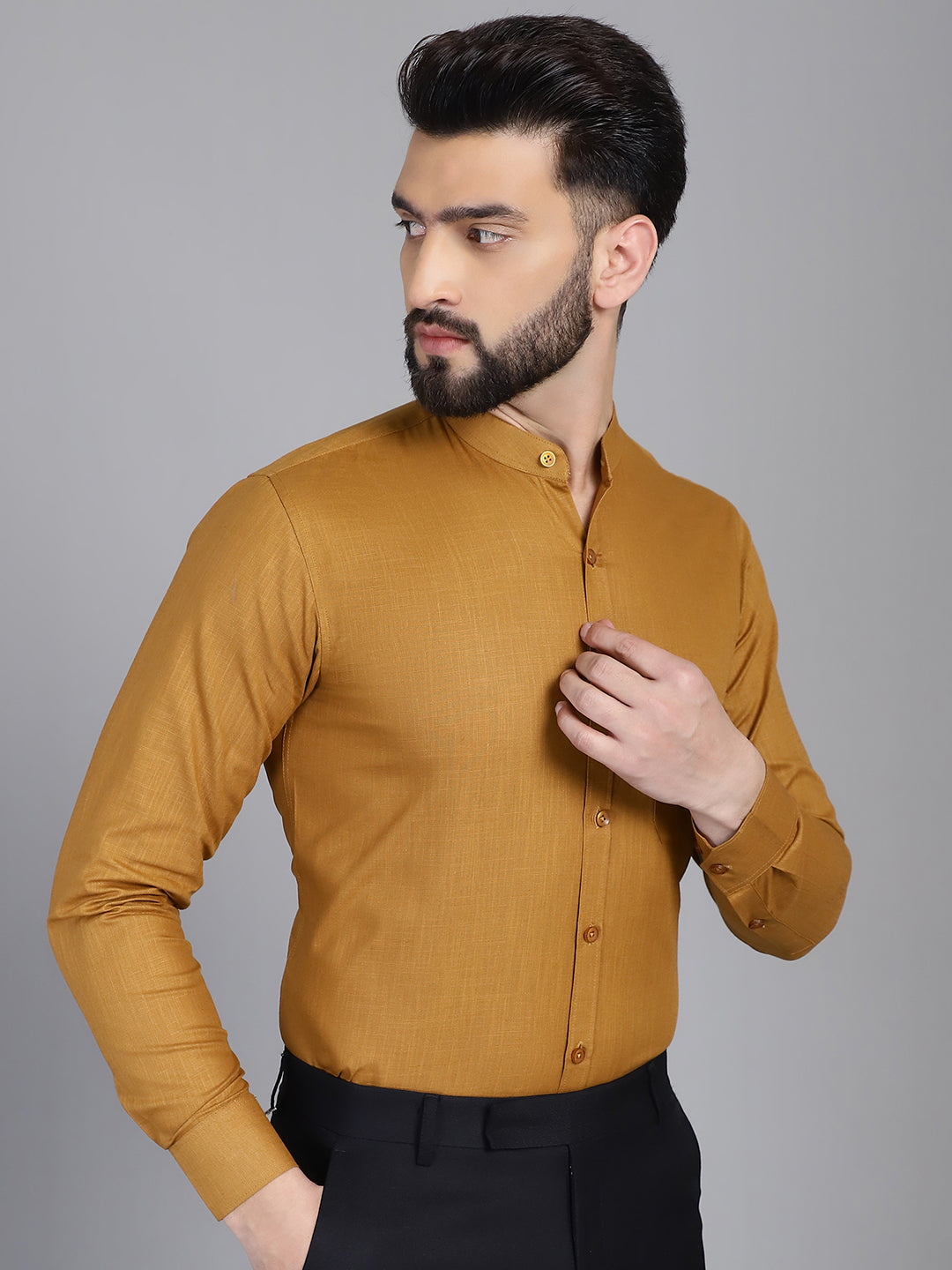 Men's Cotton Solid Formal Shirt for - Taantav