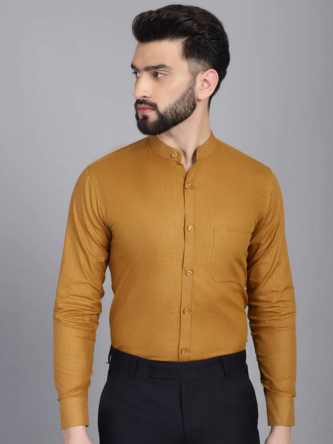 Men's Cotton Solid Formal Shirt for - Taantav