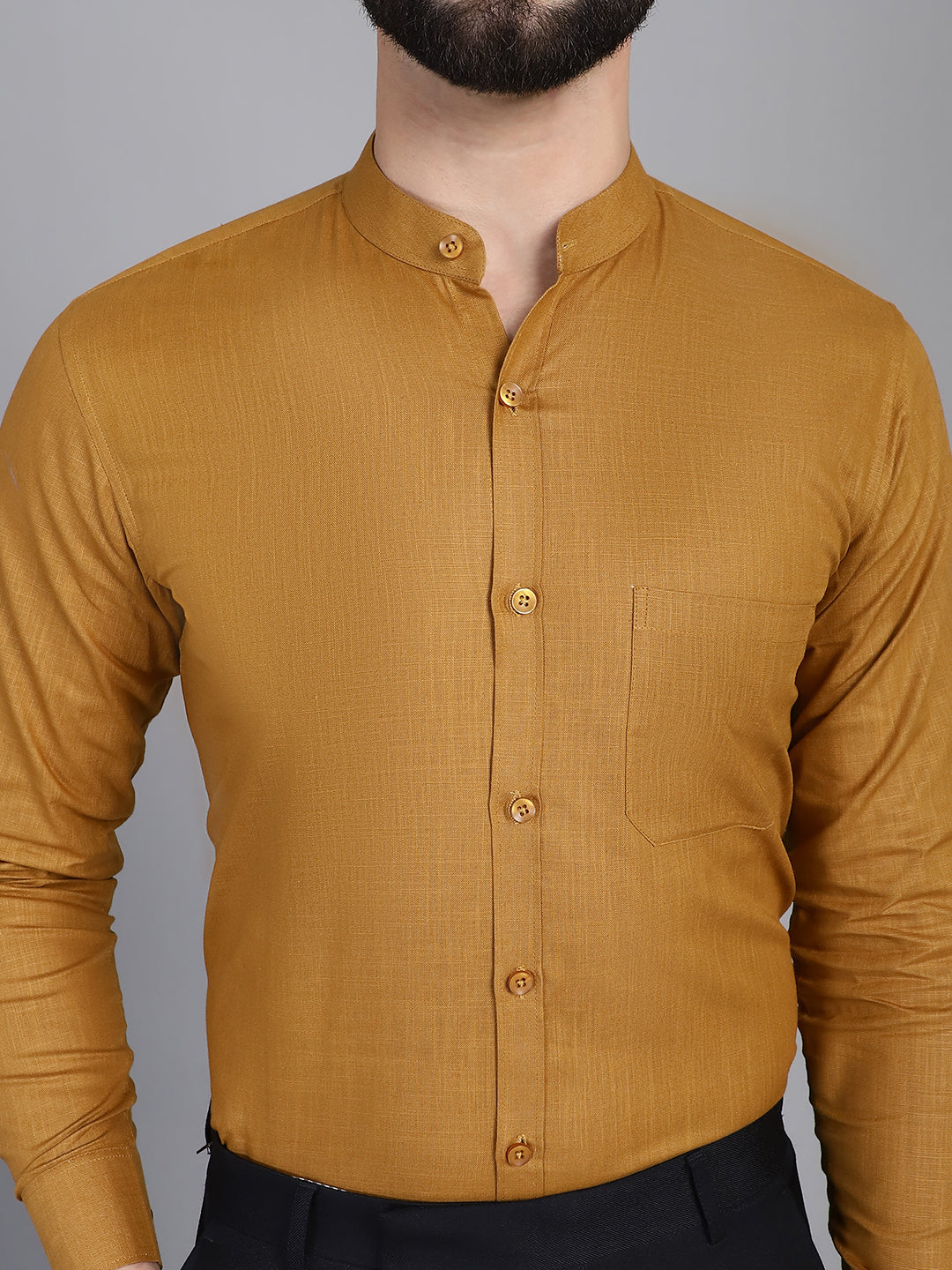 Men's Cotton Solid Formal Shirt for - Taantav