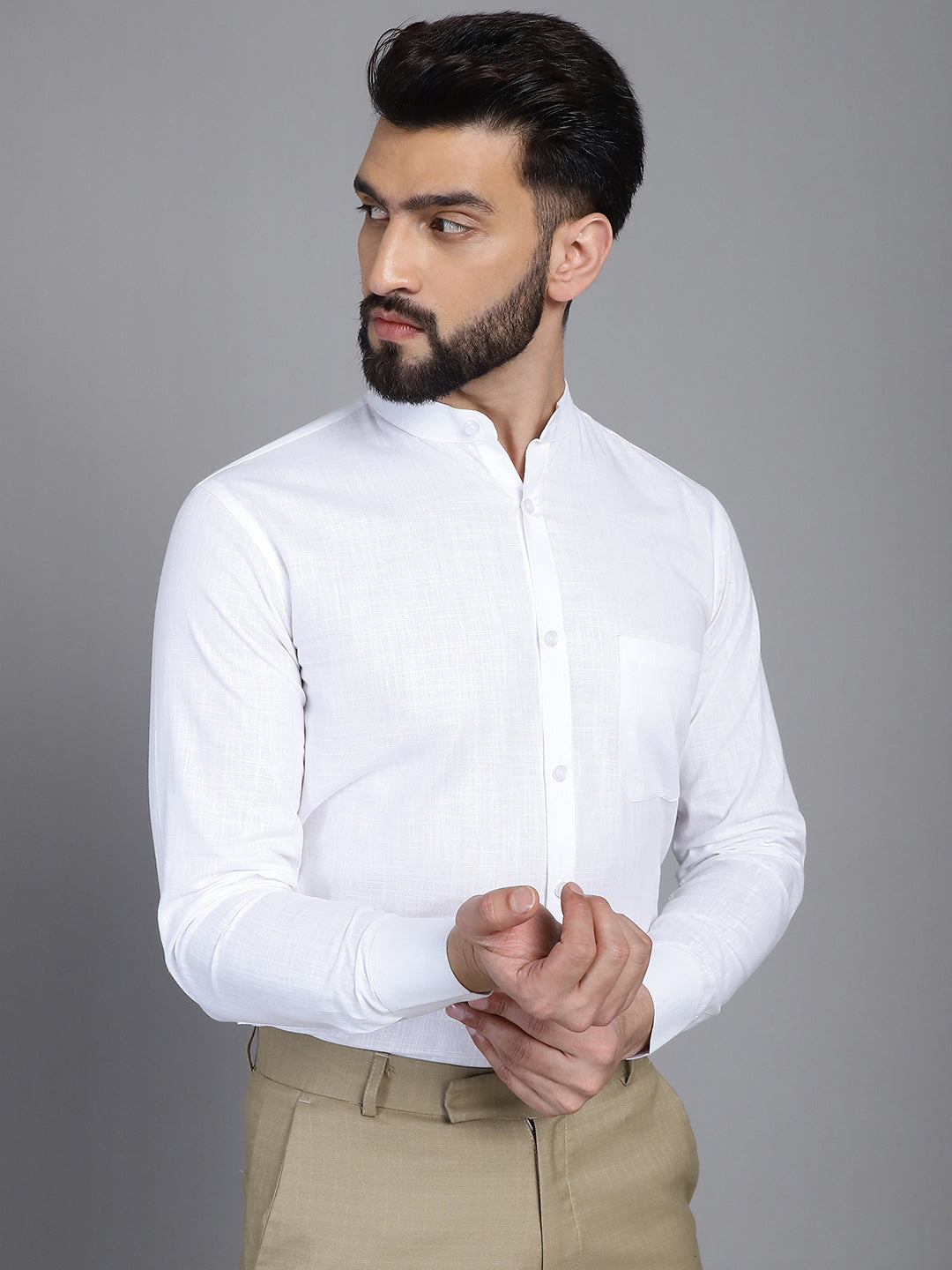 Men's Cotton Solid Formal Shirt for - Taantav