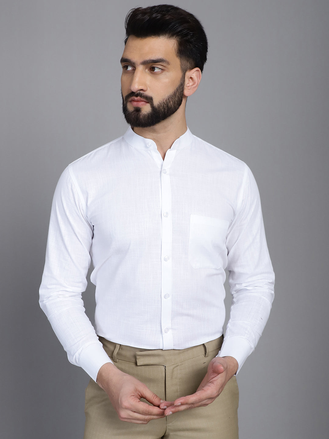 Men's Cotton Solid Formal Shirt for - Taantav