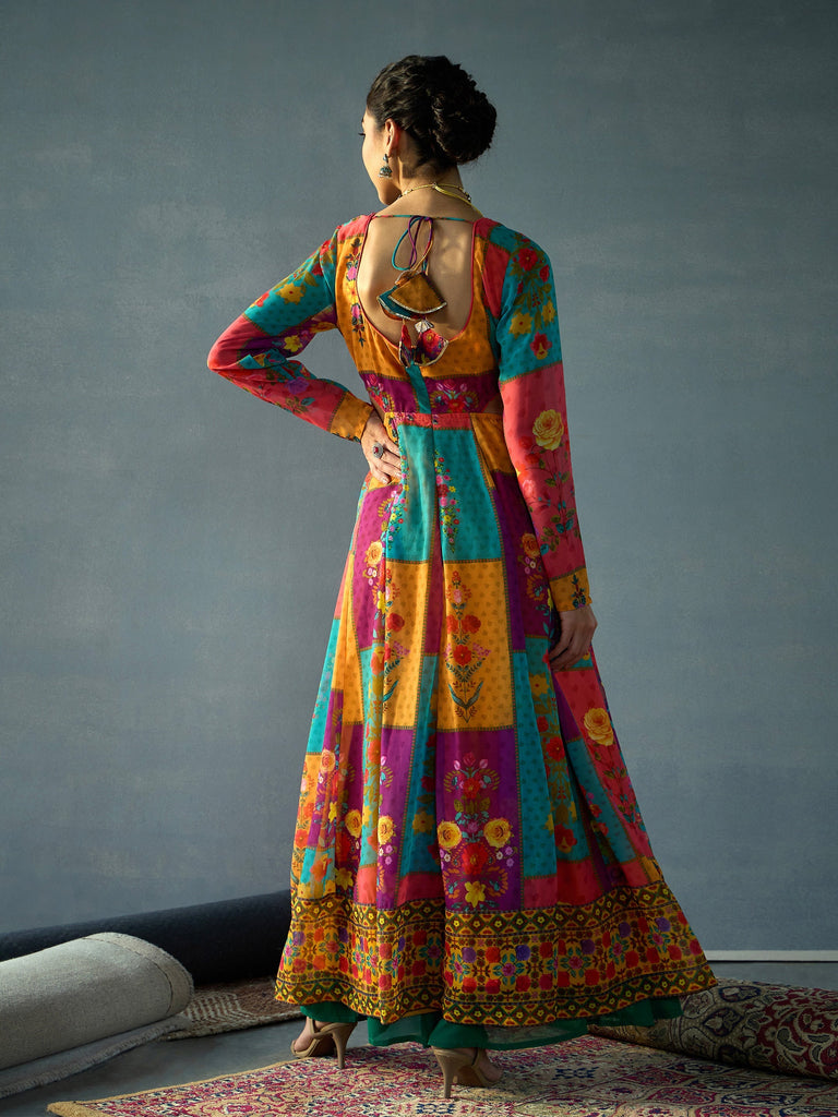 Women's Red Side Cut Kurta